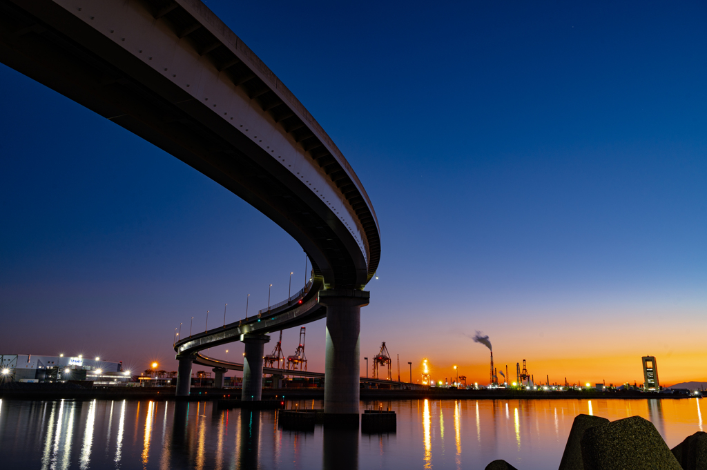 いなばポートライン　夕景
