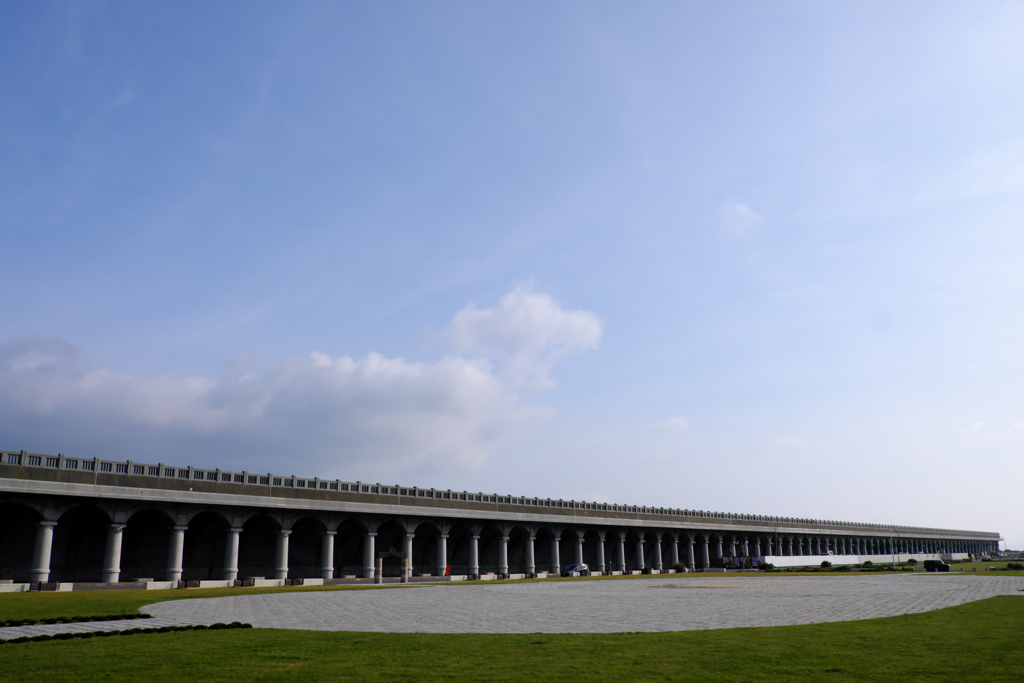 防波堤ドーム　工事中２