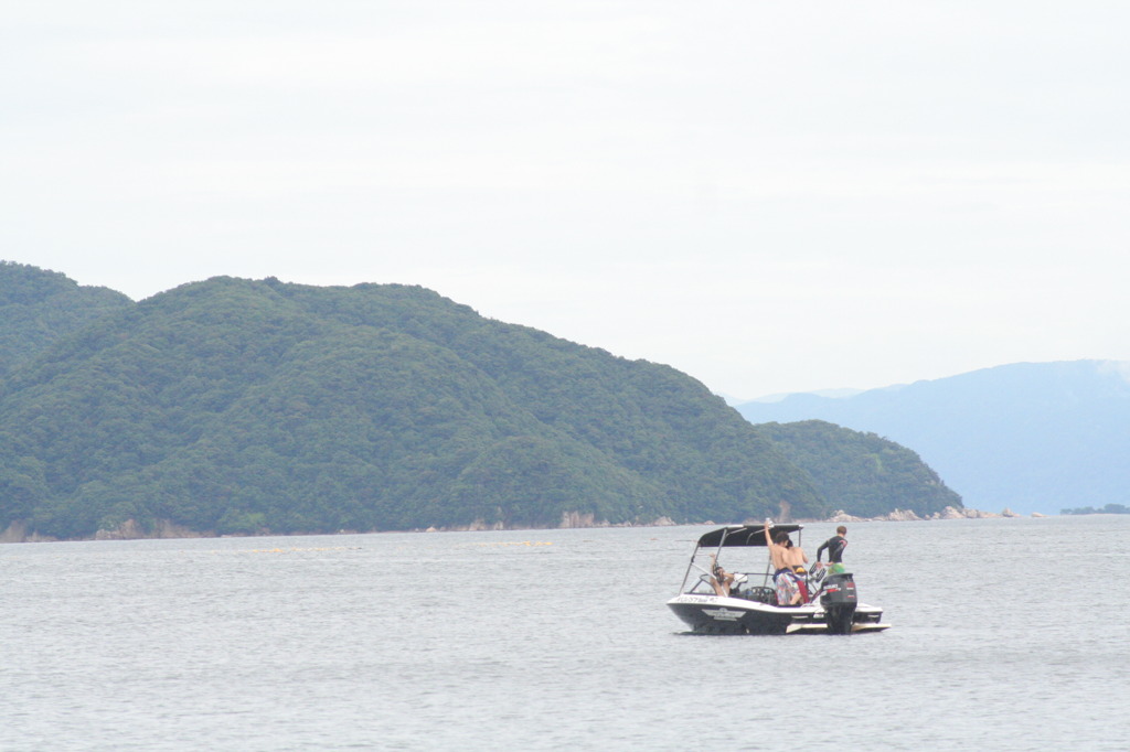 海を楽しむ