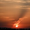 夕暮れの旅立ち