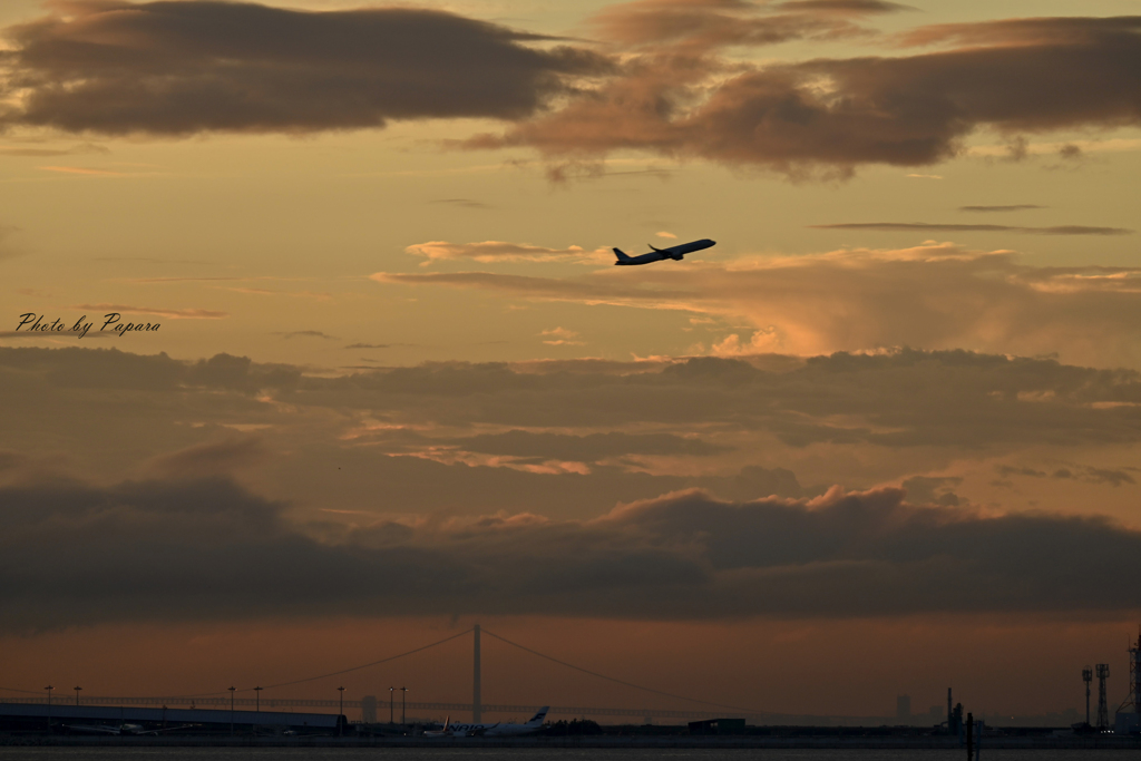 関西空港の夕暮れ_08