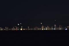 神戸沿岸`夜景
