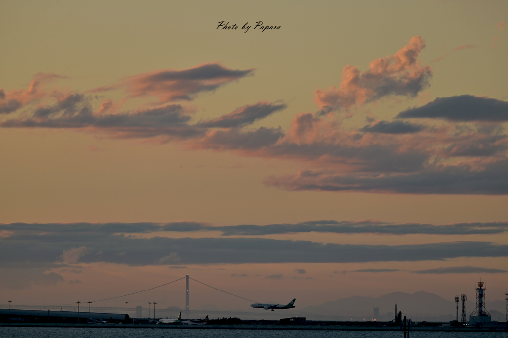 関西空港の夕暮れ_09