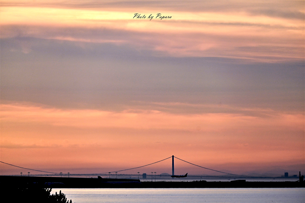 関西空港の夕暮れ_01