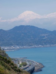 雲に隠れる前の富士山