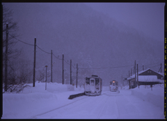 厳冬の駅