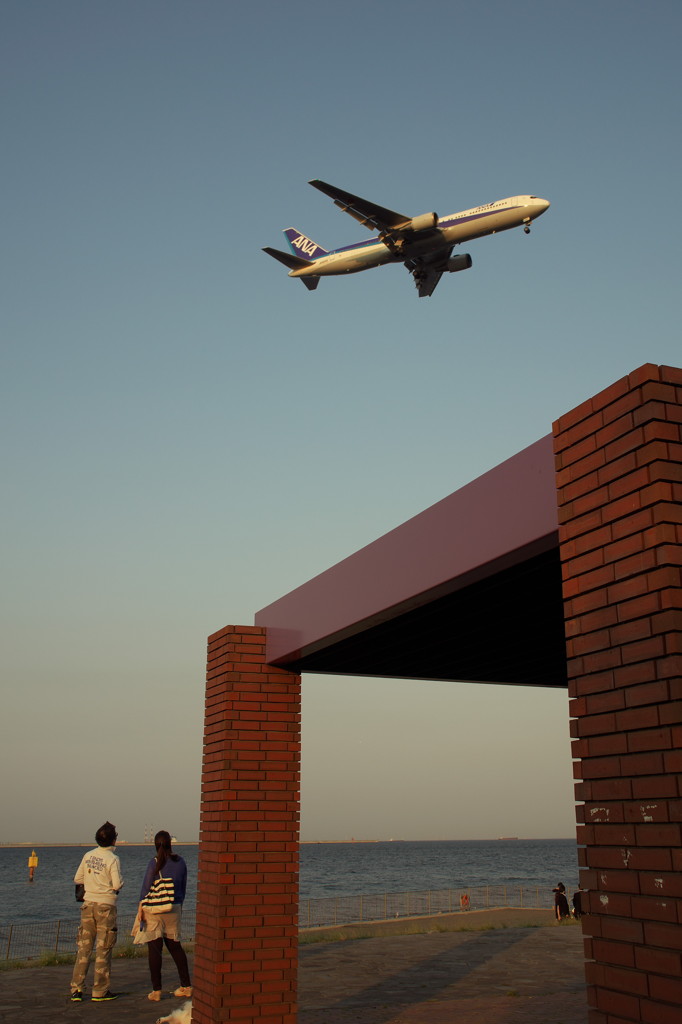城南島への接近✈