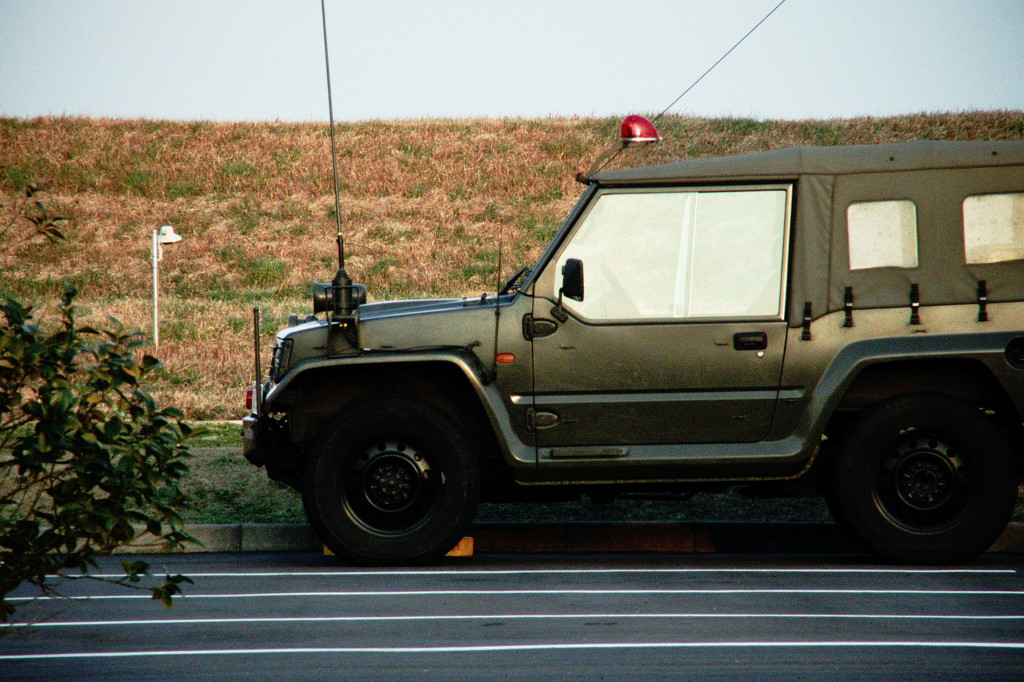 特殊車両 待機中