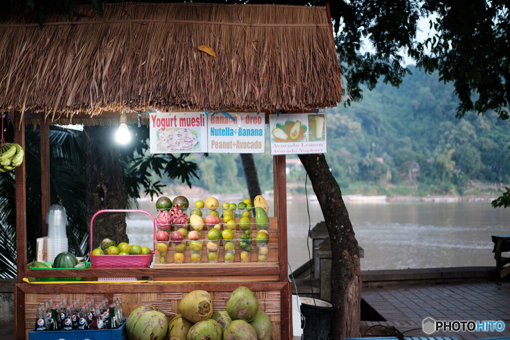 Fruit Juice Stall in Luang Phabang