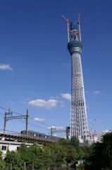 伊勢崎線が横切る