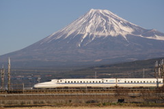 富士山と新幹線