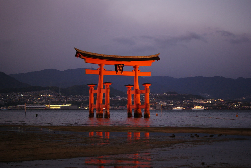 夕方の大鳥居