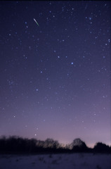極寒の夜の願い（2010しし座流星群）