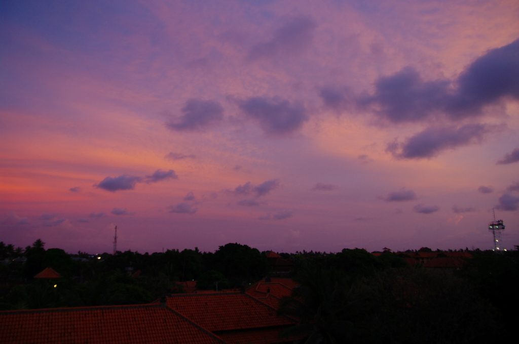 ANANTARA　SEMINYAK　BALI　から望む夕焼け