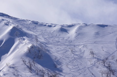 大山北壁ズーム