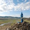 オボー from丘の上 in Mongolia