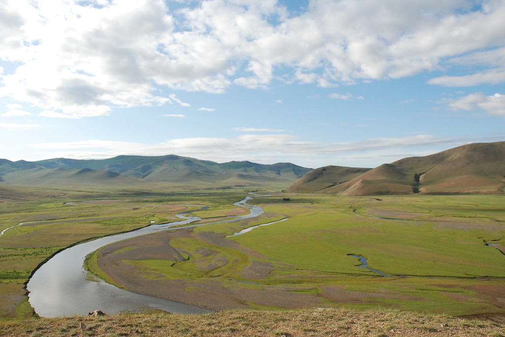 the view on the hill, in Mongolia