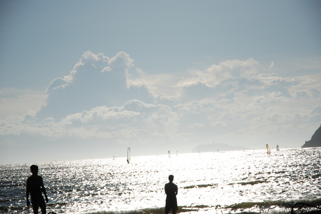 Sunset in the sea