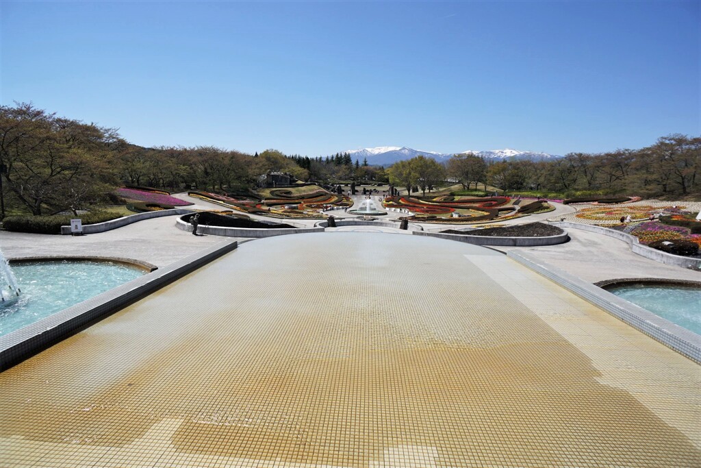 広角で蔵王連峰