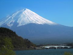 河口湖から望む富士