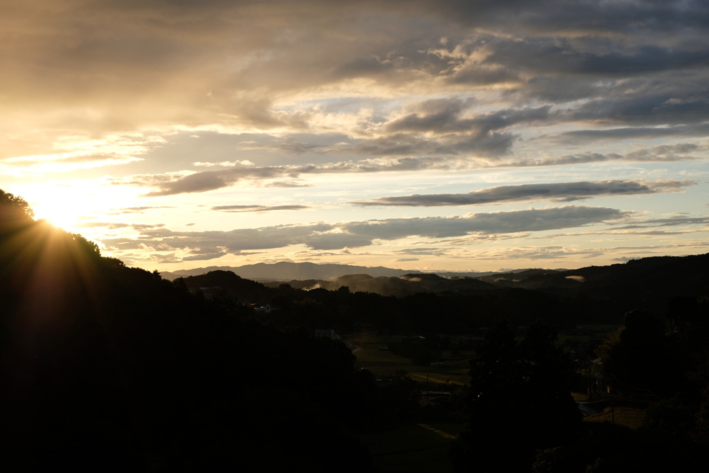 夕日