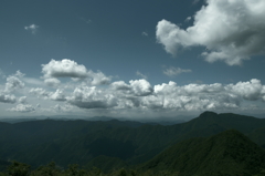 山頂の雲　（銀残し）