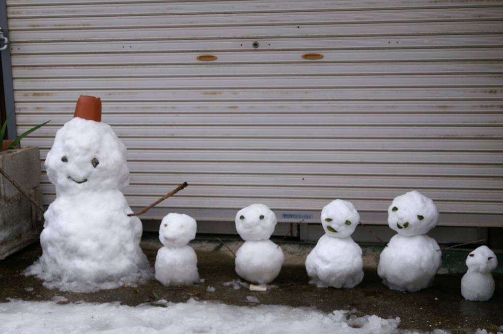 雪だるま家族