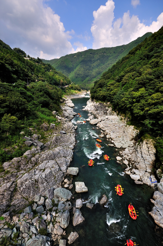 ラフティング風景