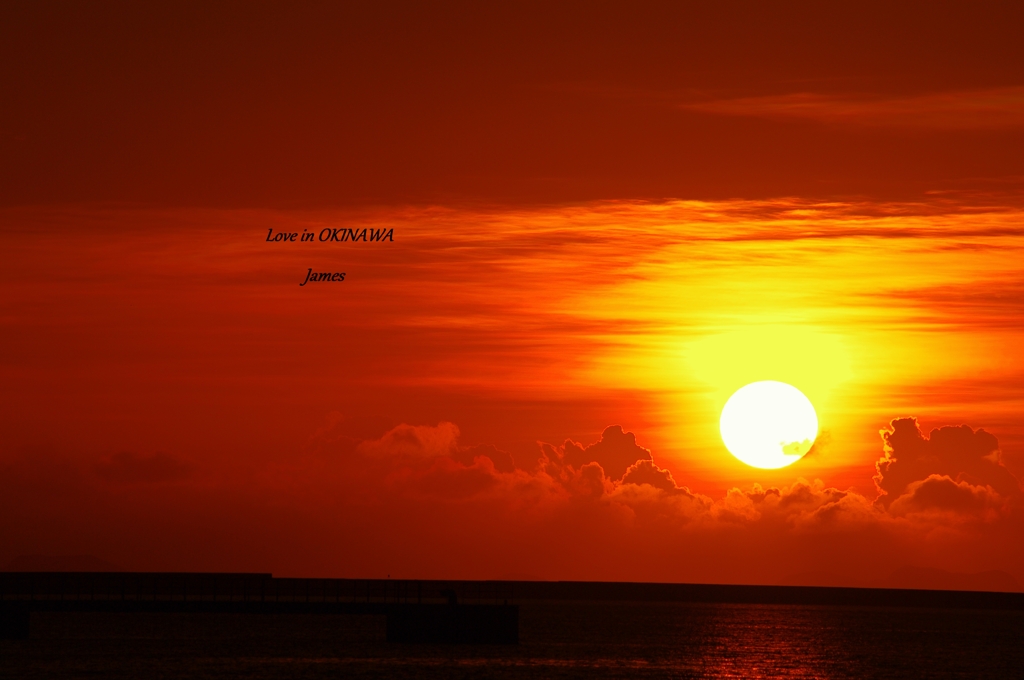 那覇の夕日