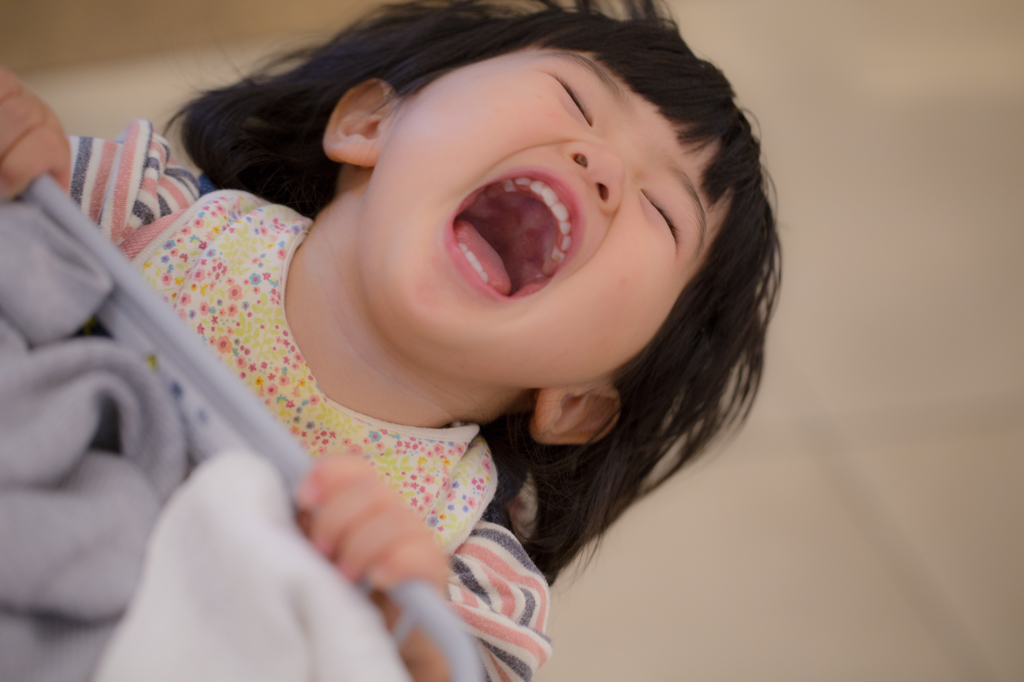 一歳児、だだをこねる