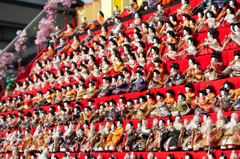 お雛さま整列