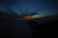 日没の伊良湖