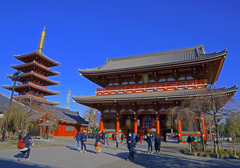 宝蔵門＆五重塔