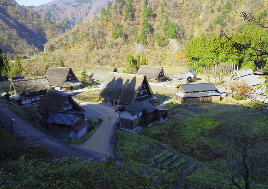 五箇山菅沼地区 俯瞰