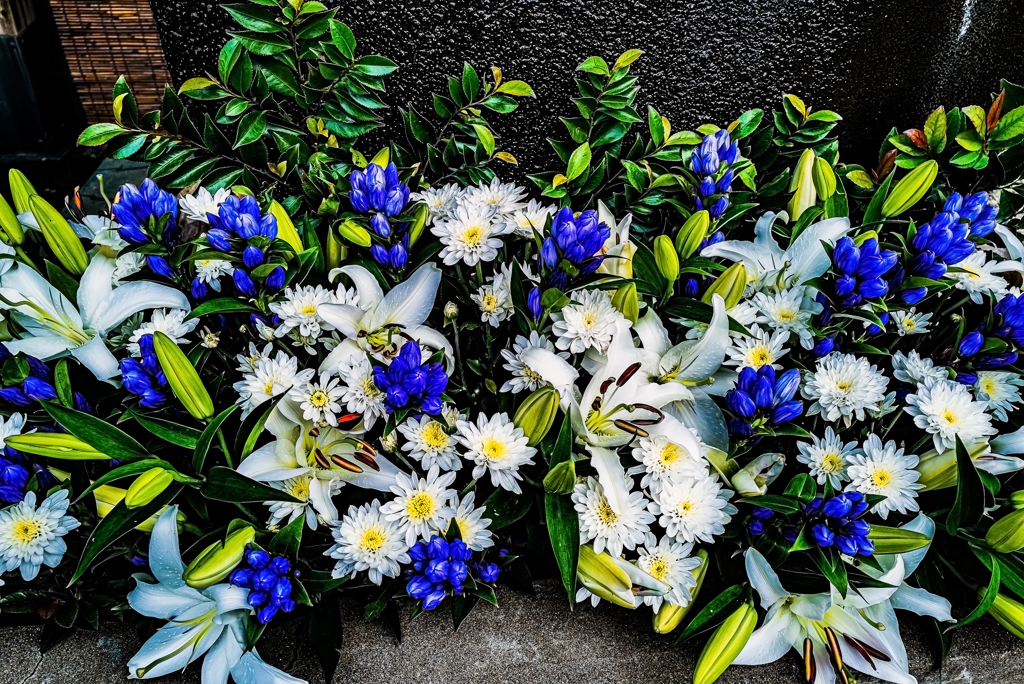 上尾御嶽神社 花手水