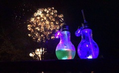 花火と電球ジュース