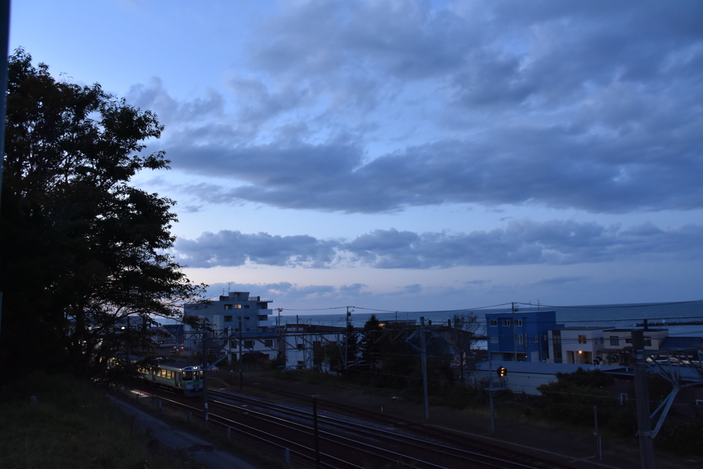 銭函の夕暮れ。