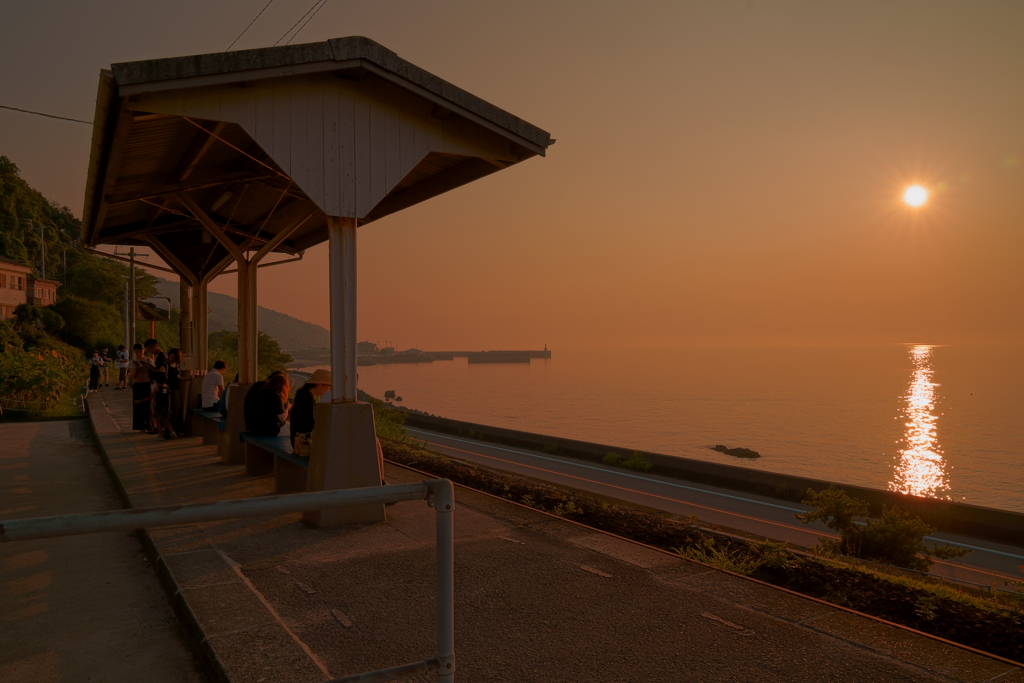 夕日