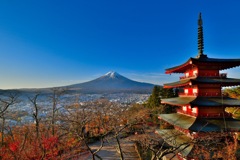 早朝の富士山