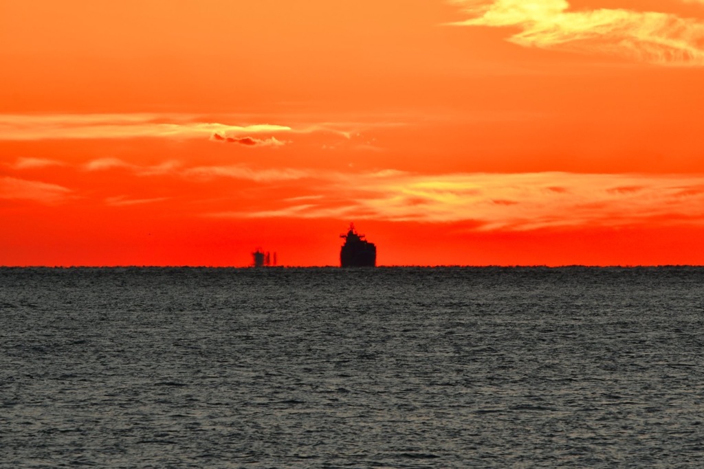 播磨灘の夕景