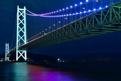 明石海峡大橋 夜景