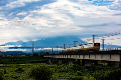 大山を望む