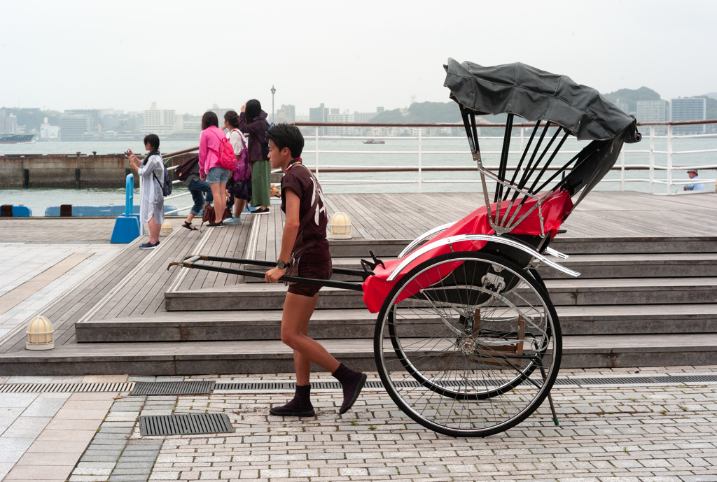 門司港レトロ　人力車