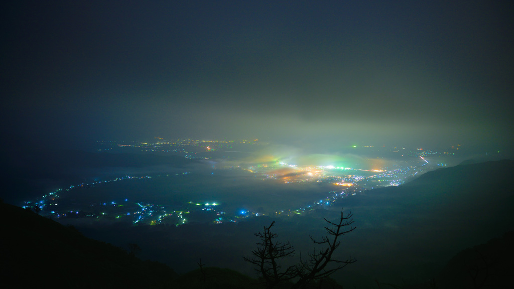 ハートの夜景