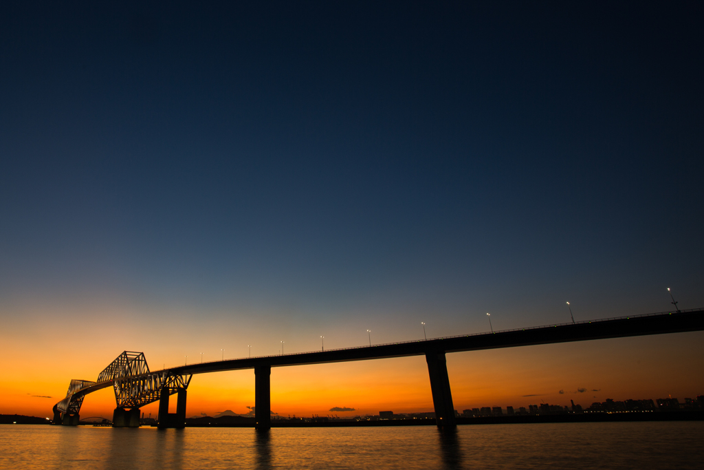 ゲートブリッジの夕景