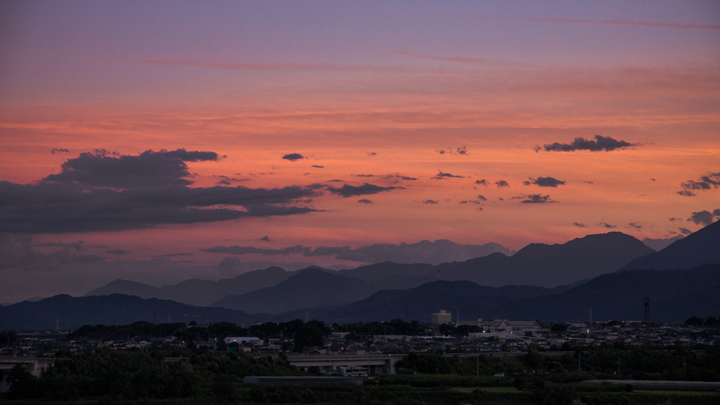 どこかの夕焼け