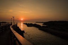 夕日