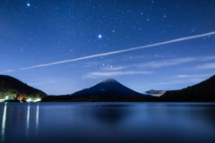 精進湖の星空