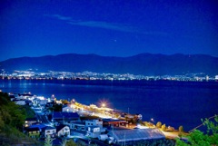 諏訪湖夜景