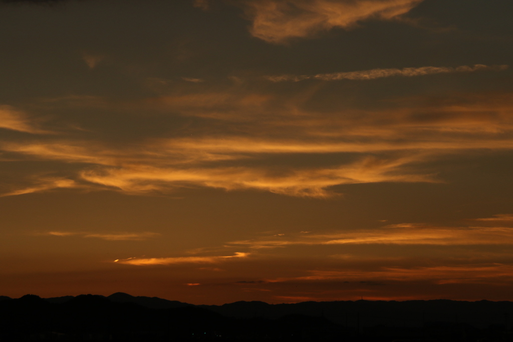 夕暮れ